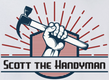 hand holding a hammer with a sunburst and a striped badge behind it